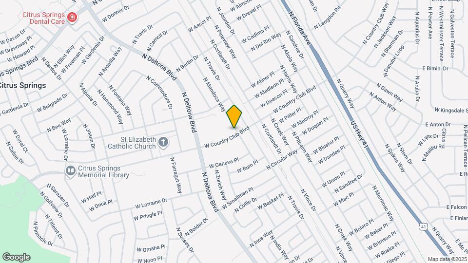 8950 N Mendoza Way Mapa y Detalles de la Ubicación