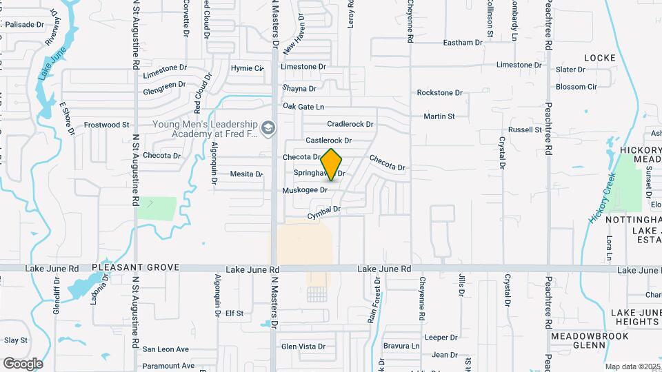 10421 Muskogee Dr Map and Location Details