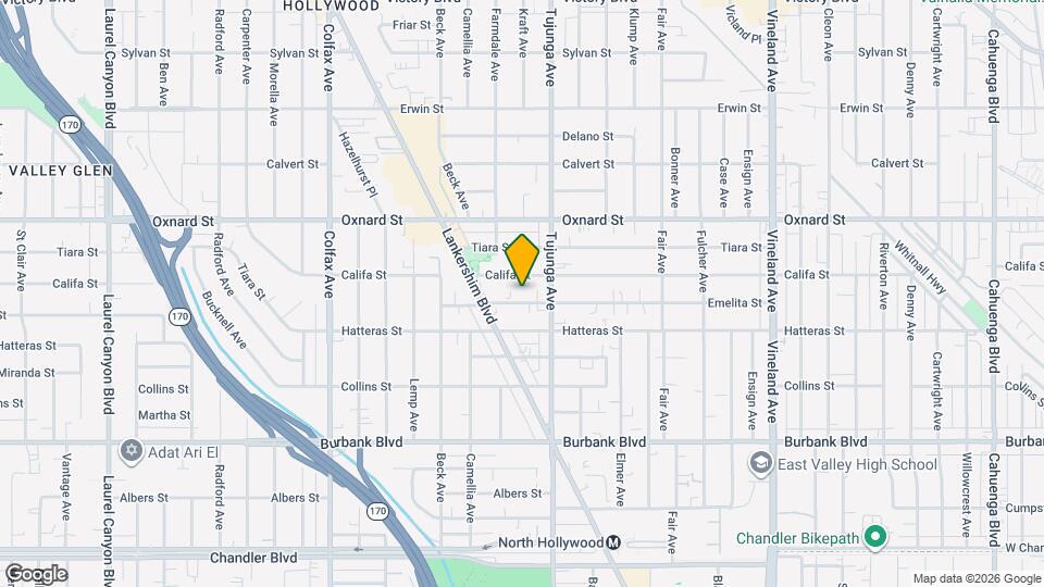 11433 Emelita St, Unit 2 Map and Location Details