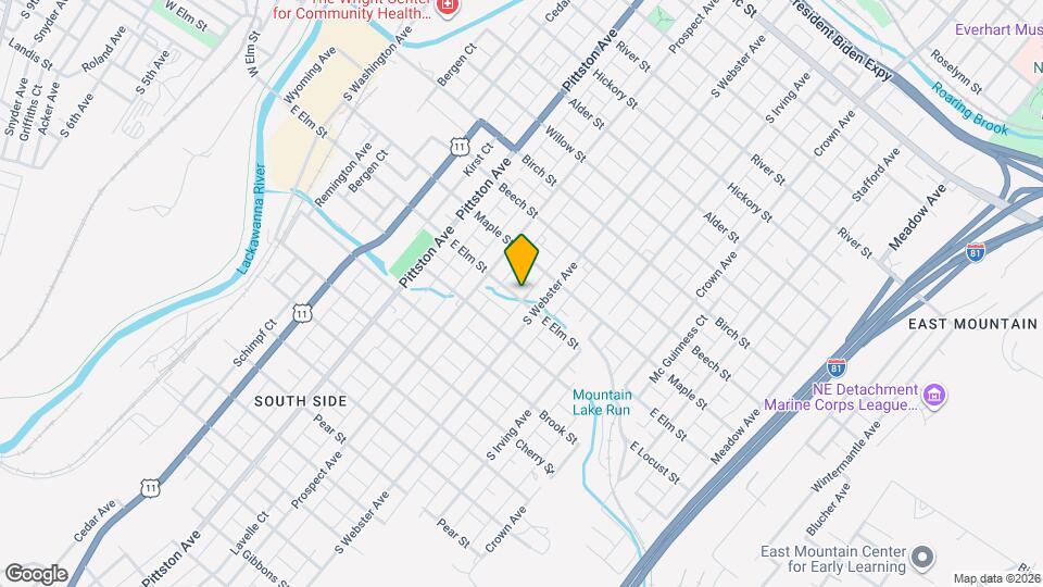 637 E Elm St Map and Location Details