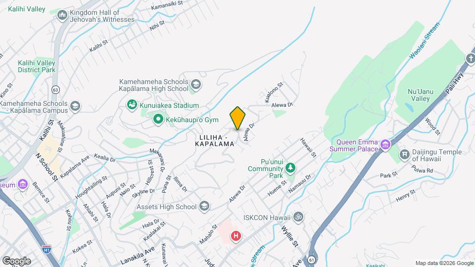 1469 Alewa Dr Map and Location Details