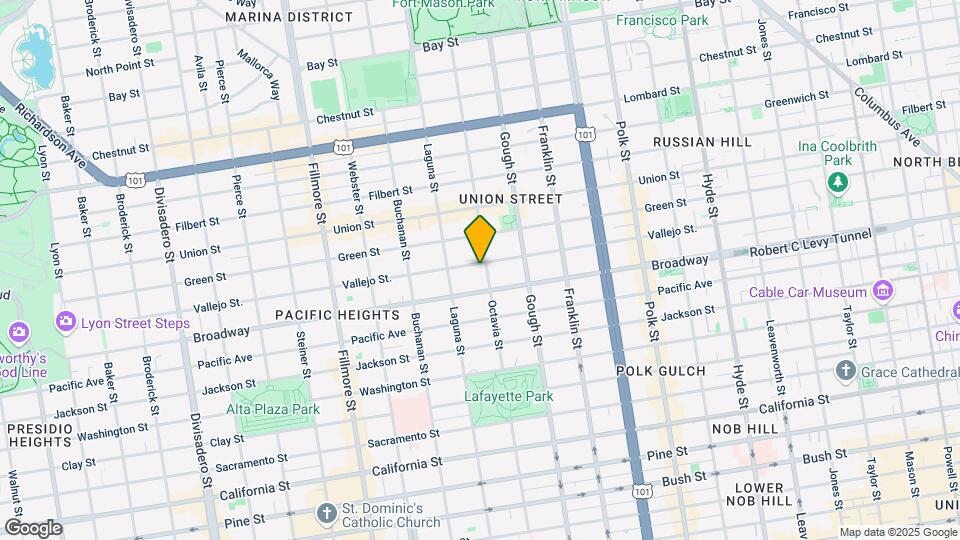 2521 Octavia St Mapa y Detalles de la Ubicación