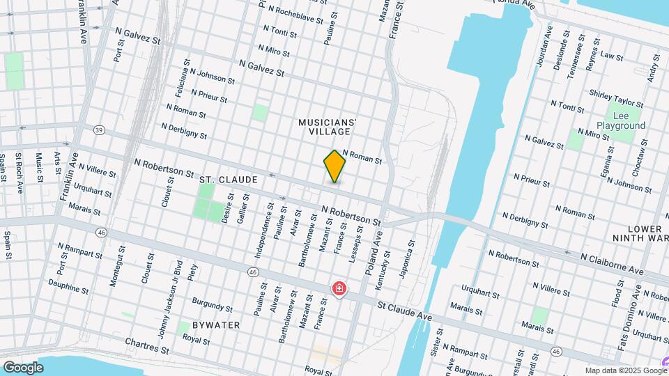 4027 N Claiborne Ave Map and Location Details