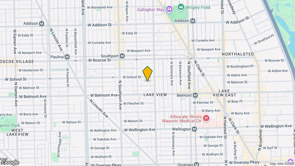 1224 W Melrose St Map and Location Details