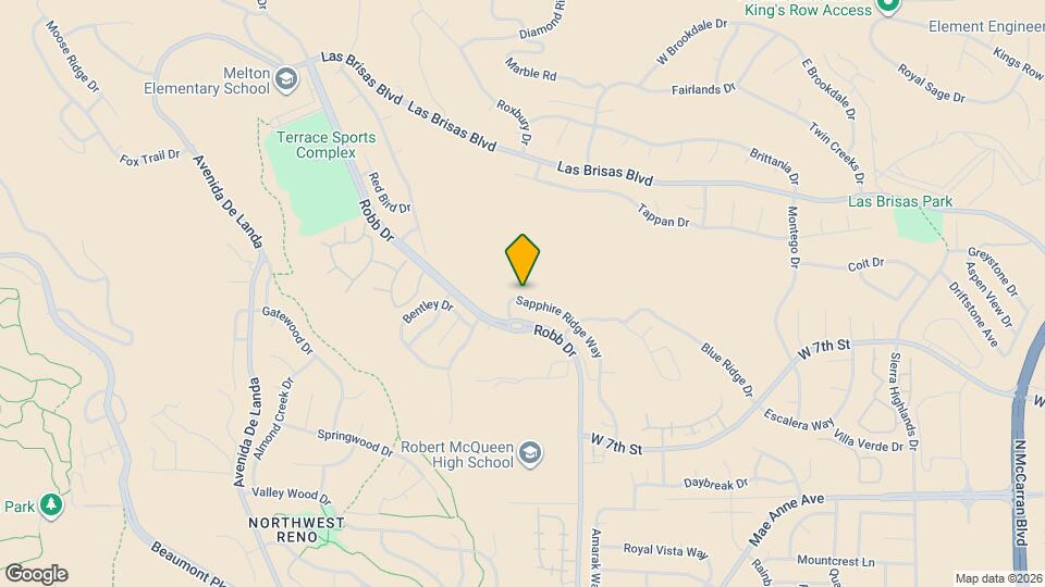 2396 Sapphire Ridge Way Map and Location Details