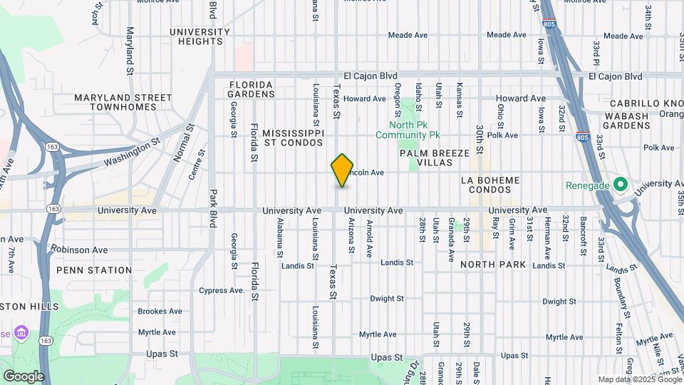 3945 Texas St Map and Location Details