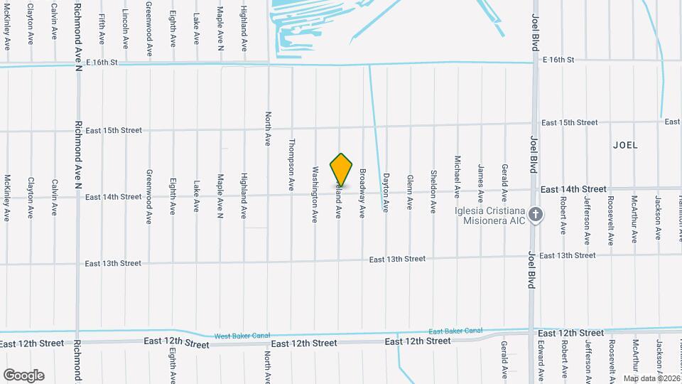 1503 East 14th Street Map and Location Details