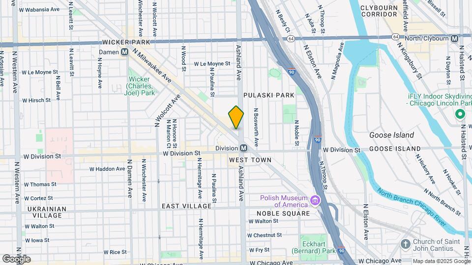 1243 N Milwaukee Ave, Unit 501 Map and Location Details