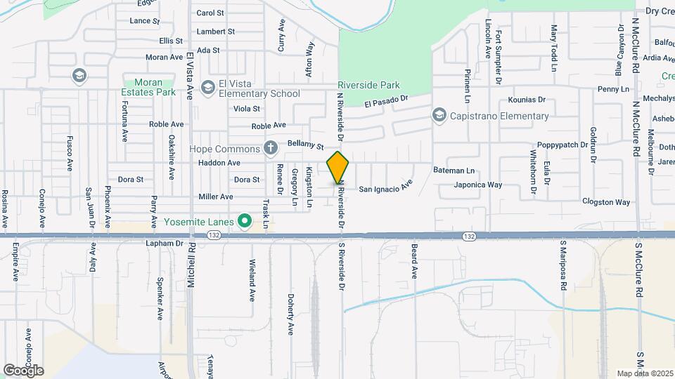 205 N Riverside Dr Map and Location Details