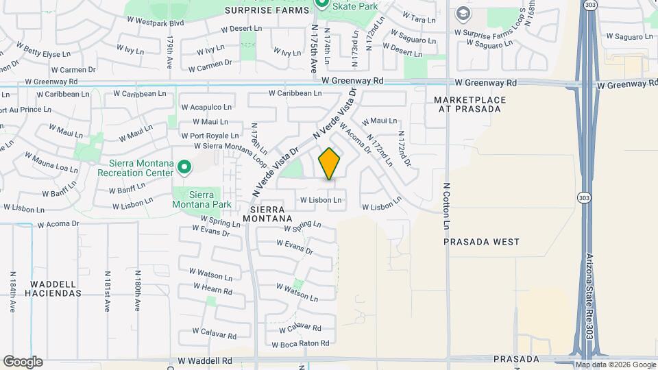 17454 W Banff Ln Mapa y Detalles de la Ubicación