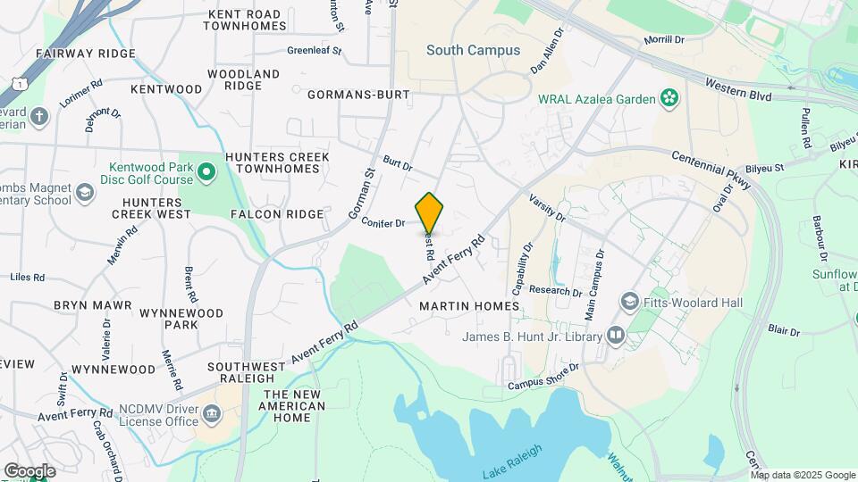 1721 Crest Rd Mapa y Detalles de la Ubicación