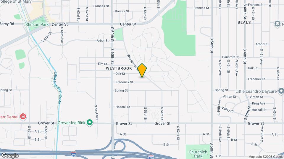 5610 Frederick St Map and Location Details