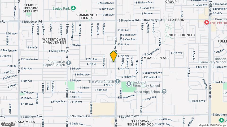 740 S Stapley Dr Map and Location Details