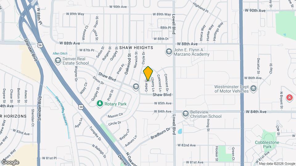 8560 Cedar Ln Map and Location Details