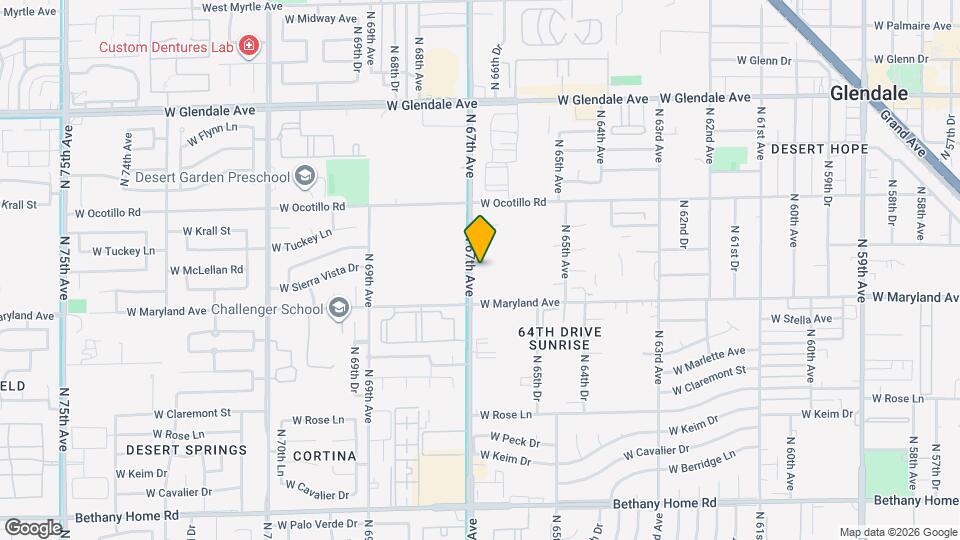 6527 N 67th Ave Map and Location Details