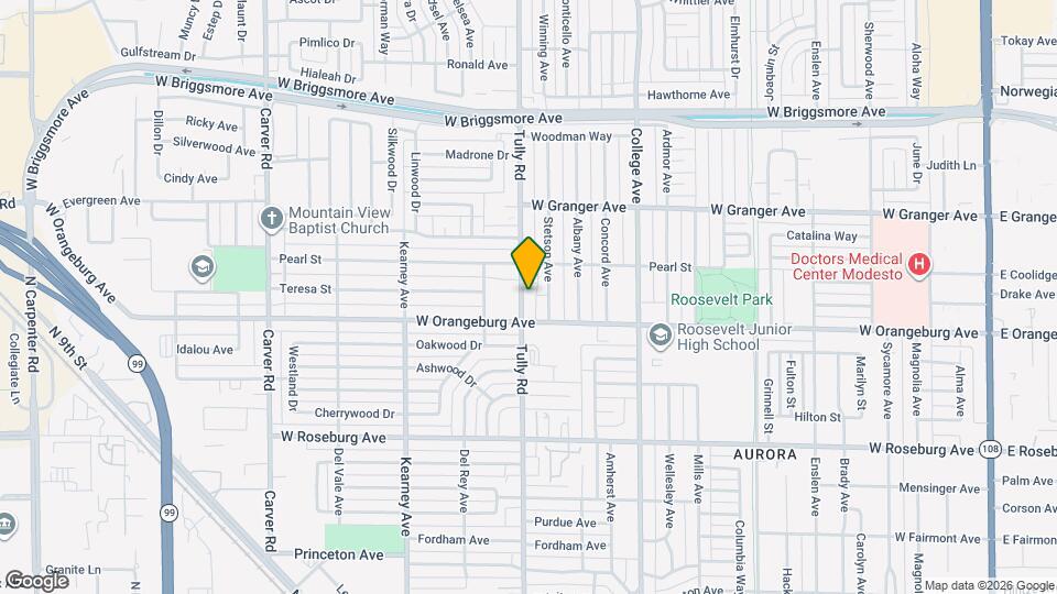 1416 Tully Rd Map and Location Details