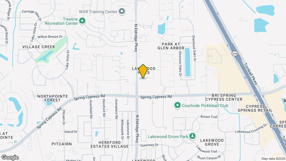 11911 Lakewood Hills Dr Mapa y Detalles de la Ubicación