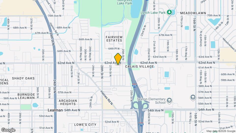 2605 61st Ave N Map and Location Details