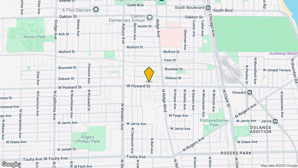 1015 W Howard St Mapa y Detalles de la Ubicación