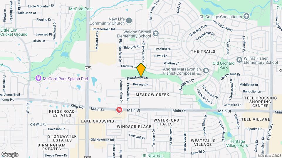 1111 Shadybrook Ln Map and Location Details