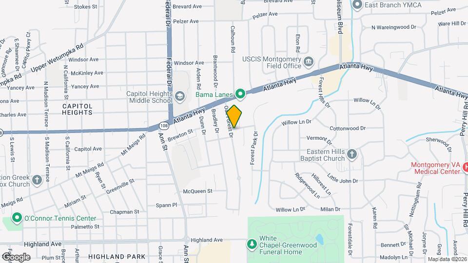 101 Oak Forest Dr Map and Location Details