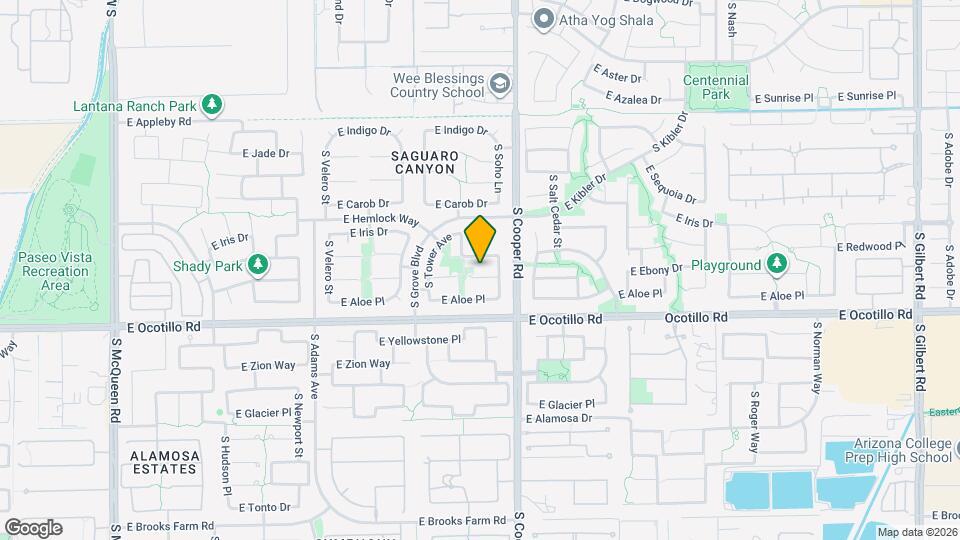 1942 E Ebony Pl Map and Location Details