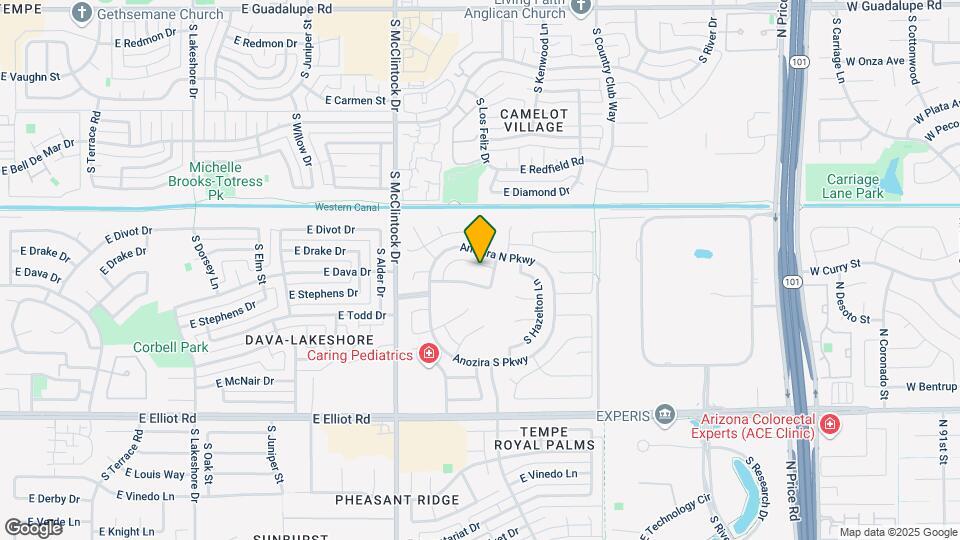 1883 E Dava Dr Map and Location Details