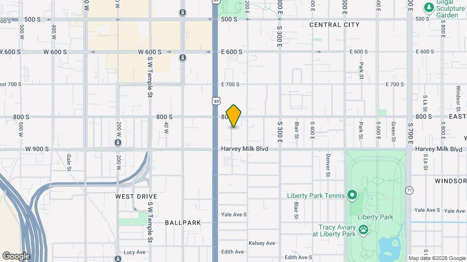 835 S Edison St Map and Location Details