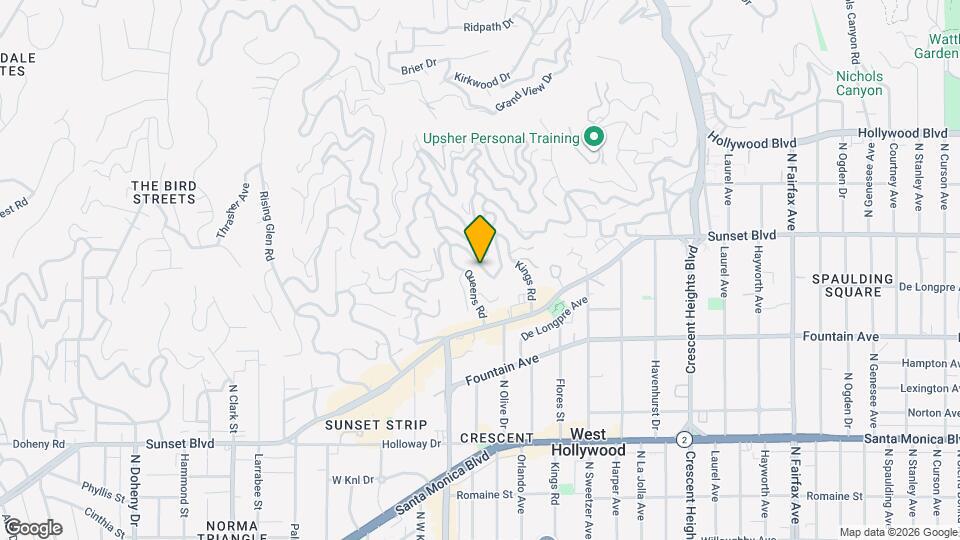8460 Harold Way Map and Location Details