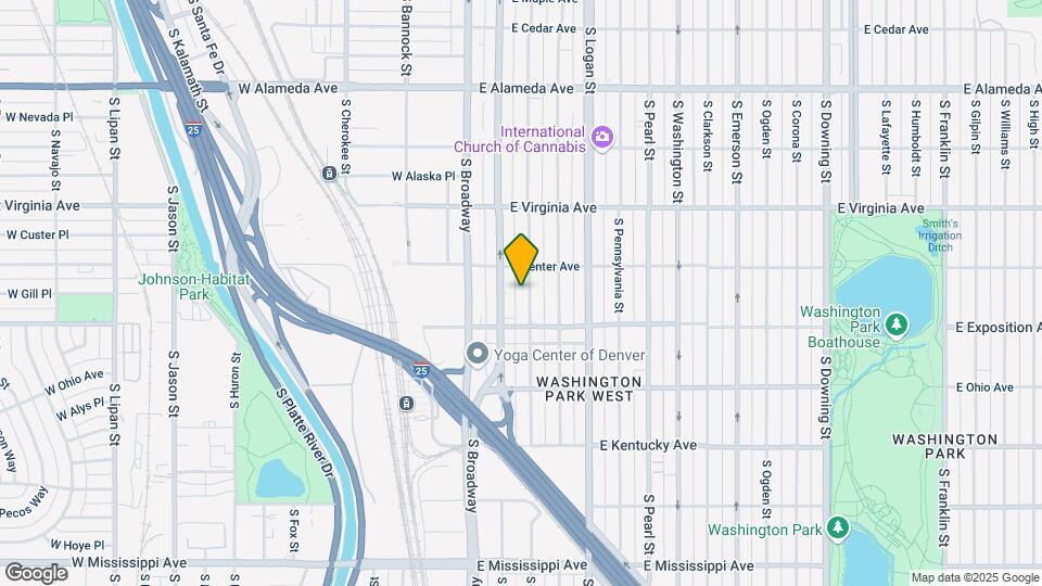 637 South Sherman Street, Unit 1 Map and Location Details
