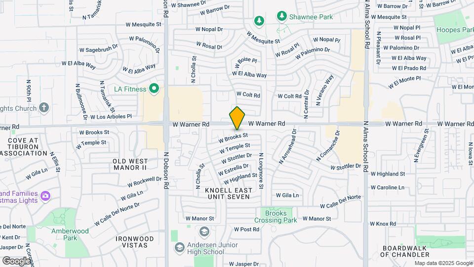 1614 W Brooks St Map and Location Details