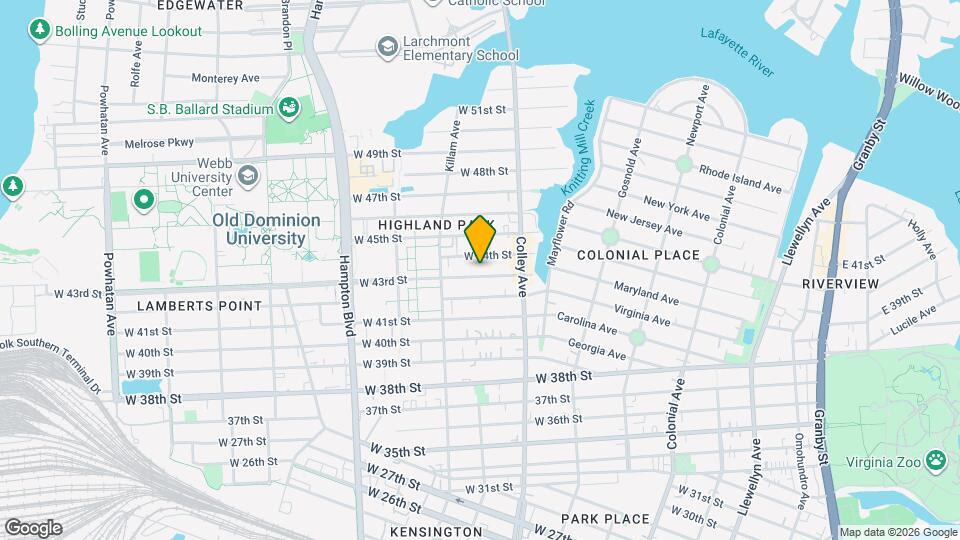 840 W 43rd St Map and Location Details