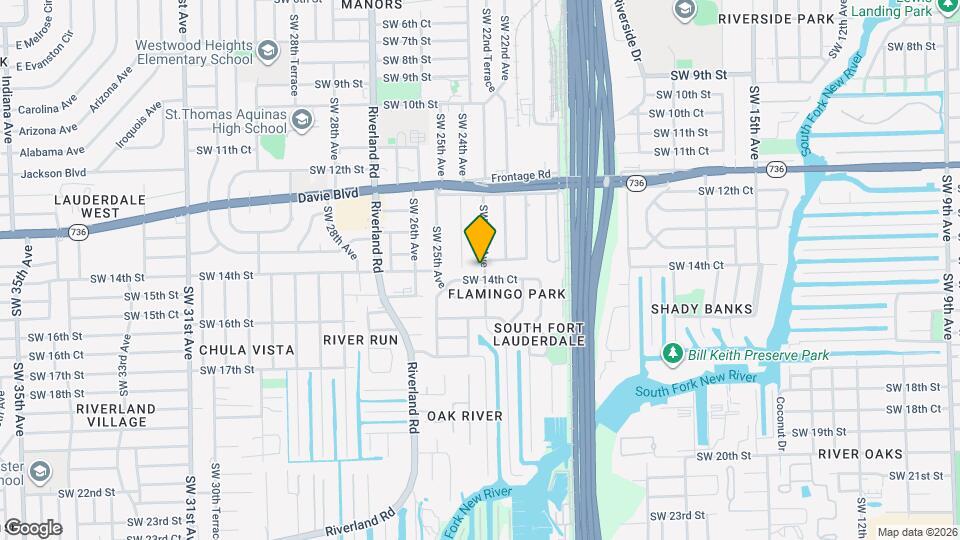 1421 SW 23rd Ave Map and Location Details