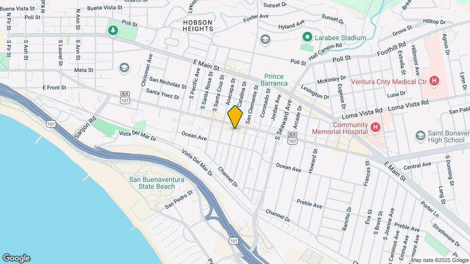 294 S Catalina St Map and Location Details