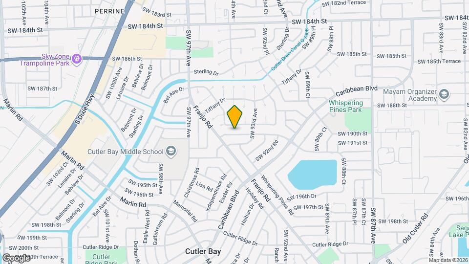 9411 SW 192nd Dr Mapa y Detalles de la Ubicación