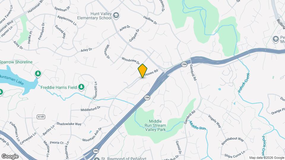 8525 Hooes Rd Map and Location Details