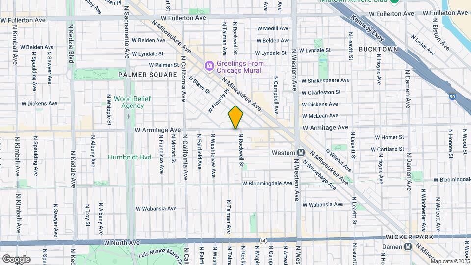 2611 W Armitage Ave-Unit -B Map and Location Details