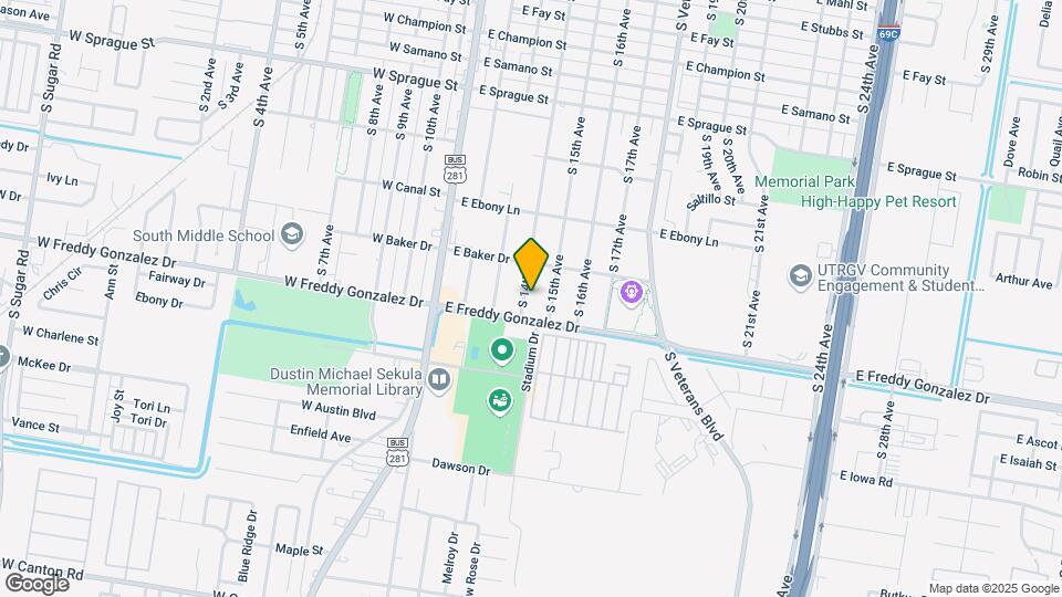 1508 S 14th Ave Map and Location Details