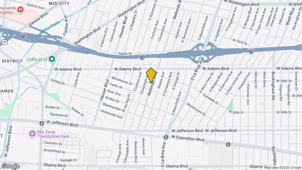 2663 Redondo Blvd Map and Location Details