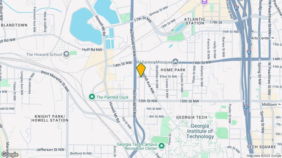 1077 Hampton St NW Map and Location Details