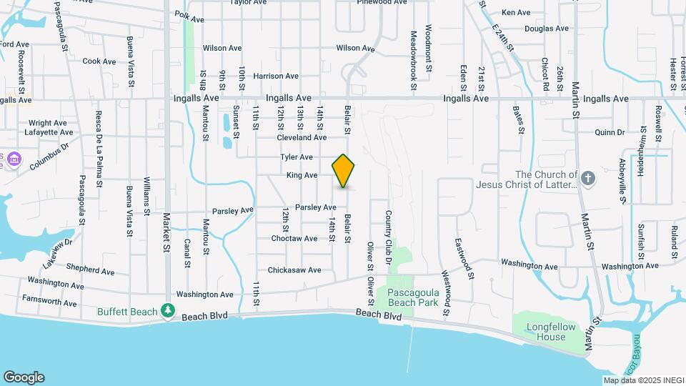 1207 Belair St Map and Location Details