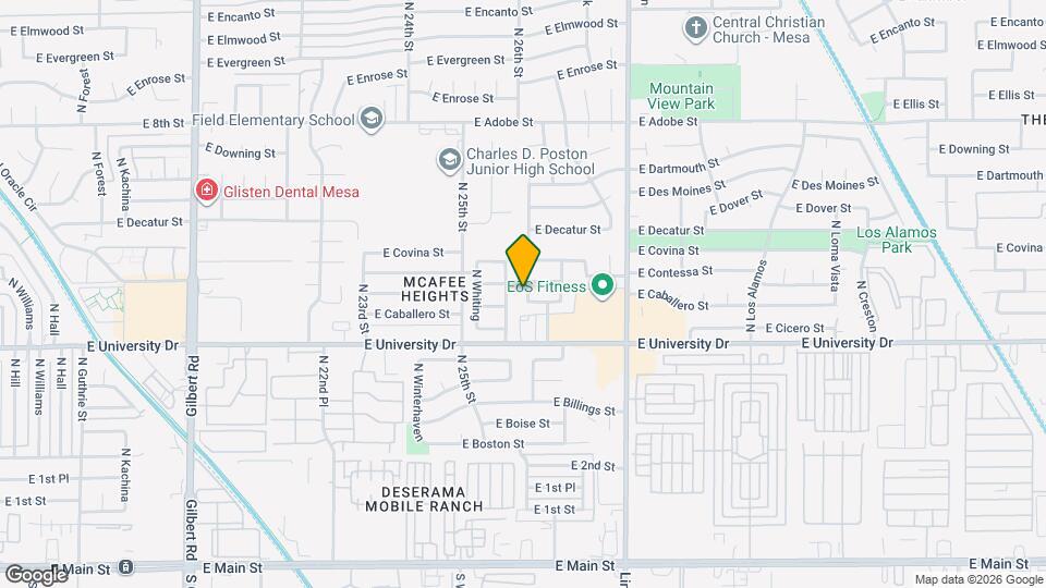 456 N Glenview Map and Location Details