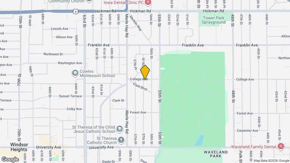 5620 College Ave Map and Location Details