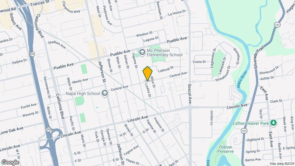 847 Central Ave Map and Location Details