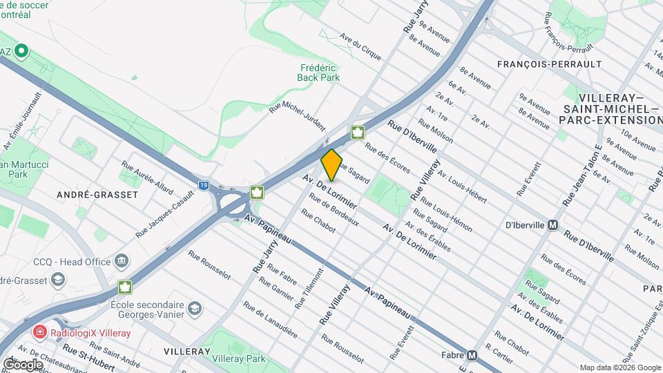 8013 De Lorimier Av Map and Location Details