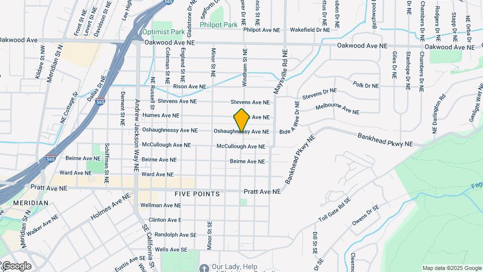 1334 Oshaughnessy Ave NE Map and Location Details