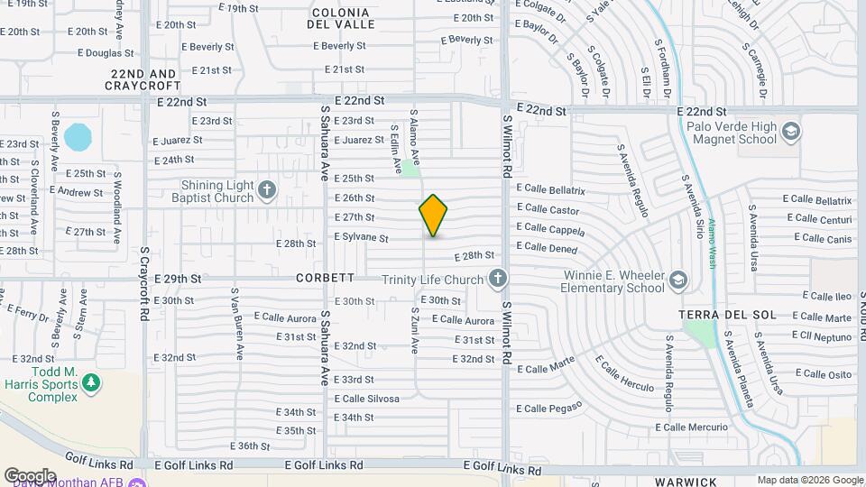 6122 E Sylvane St Mapa y Detalles de la Ubicación