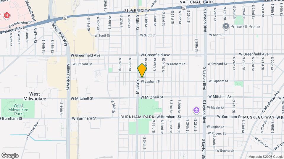3410 W Lapham St Mapa y Detalles de la Ubicación