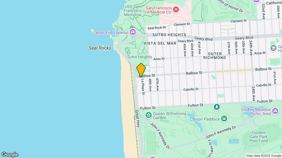 711 La Playa St Map and Location Details