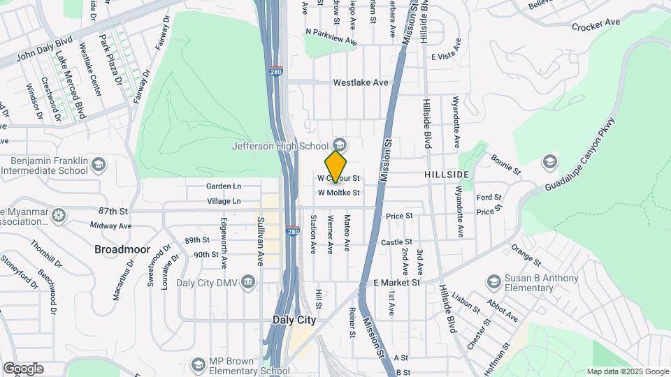 158 W Moltke St Map and Location Details
